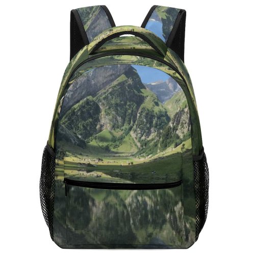 yanfind Children's Backpack Bay Serene Freedom Rural Silent Rocky  Scenery Mirror Formation Landscape Destination Preschool Nursery Travel Bag