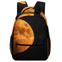 yanfind Children's Backpack Atmosphere Art Luna Dark Astronomy Round Ball Shaped  Blood Preschool Nursery Travel Bag