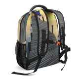 yanfind Children's Backpack Beautiful Sunset Landscape Daylight Transport Pier Travel Light Moment Sunrise Boat Transportation Preschool Nursery Travel Bag