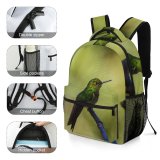 yanfind Children's Backpack Birds Bee Eater Cocora Valley Quindio Hummingbird Preschool Nursery Travel Bag