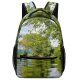 yanfind Children's Backpack Foliage Rural Forest Vegetation Scenery Grass Landscape Daylight Light River Scenic Outdoors Preschool Nursery Travel Bag