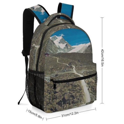 yanfind Children's Backpack    Outdoors Snow Zermatt Switzerland Crest Range Basin Preschool Nursery Travel Bag