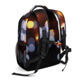 yanfind Children's Backpack  Bokeh Sparkle Round Shining Light Lights Luminescence Glisten Preschool Nursery Travel Bag