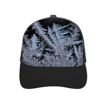 yanfind Adult Bend Rubber Baseball Hollow Out Frost Winter Snow Carving Freezing Leaf Plant Tree Spruce Larch Beach,Tourism,Mountaineering,Sports, Parties,Cycling