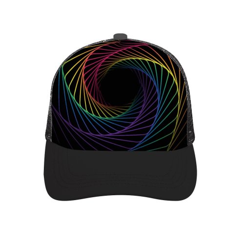 yanfind Adult Bend Rubber Baseball Hollow Out Dark Rainbow Spiral Multicolor Beach,Tourism,Mountaineering,Sports, Parties,Cycling
