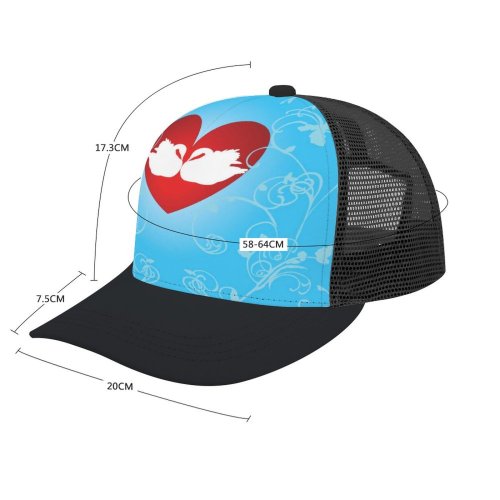 yanfind Adult Bend Rubber Baseball Hollow Out Design Heart Swans Cool Love Beach,Tourism,Mountaineering,Sports, Parties,Cycling