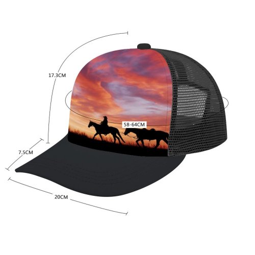 yanfind Adult Bend Rubber Baseball Hollow Out Cowboy Horses Silhouette Dawn Sunset Beach,Tourism,Mountaineering,Sports, Parties,Cycling