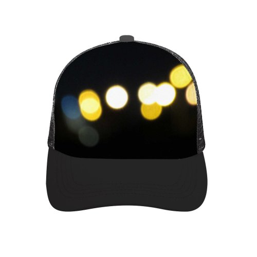 yanfind Adult Bend Rubber Baseball Hollow Out Bokeh Abstract Light Darkness Circles Beach,Tourism,Mountaineering,Sports, Parties,Cycling