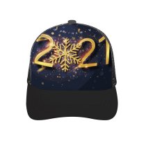 yanfind Adult Bend Rubber Baseball Hollow Out Year Happy Golden Letters Sparkles Beach,Tourism,Mountaineering,Sports, Parties,Cycling