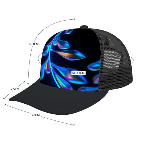 yanfind Adult Bend Rubber Baseball Hollow Out D Neon Leaves CGI Cyberpunk Glowing Beach,Tourism,Mountaineering,Sports, Parties,Cycling