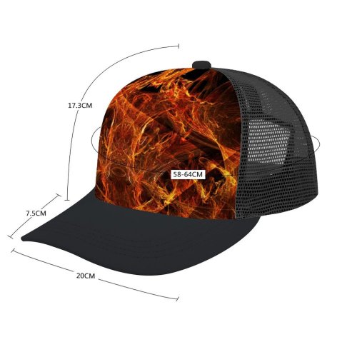 yanfind Adult Bend Rubber Baseball Hollow Out Abstract Hell Fractal Inferno Demon Flame Fire Burning Monster Evil Dark Darkness Beach,Tourism,Mountaineering,Sports, Parties,Cycling