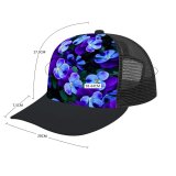 yanfind Adult Bend Rubber Baseball Hollow Out Pansies Violet Flowers Garden Spring Beach,Tourism,Mountaineering,Sports, Parties,Cycling