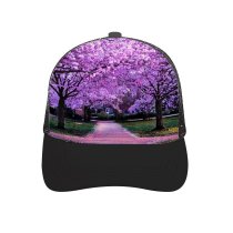 yanfind Adult Bend Rubber Baseball Hollow Out Cherry Trees Purple Flowers Pathway Park Floral Colorful Spring Beautiful Beach,Tourism,Mountaineering,Sports, Parties,Cycling