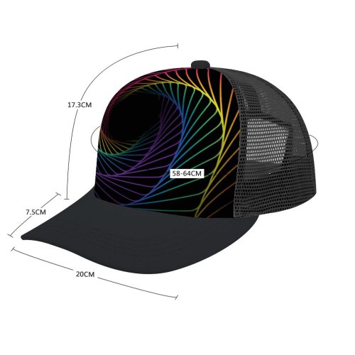 yanfind Adult Bend Rubber Baseball Hollow Out Dark Rainbow Spiral Multicolor Beach,Tourism,Mountaineering,Sports, Parties,Cycling