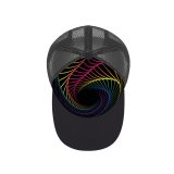 yanfind Adult Bend Rubber Baseball Hollow Out Dark Rainbow Spiral Multicolor Beach,Tourism,Mountaineering,Sports, Parties,Cycling