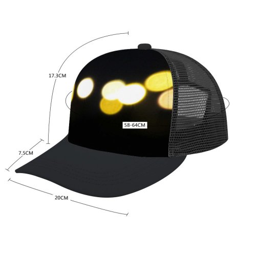 yanfind Adult Bend Rubber Baseball Hollow Out Bokeh Abstract Light Darkness Circles Beach,Tourism,Mountaineering,Sports, Parties,Cycling