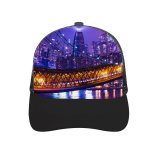 yanfind Adult Bend Rubber Baseball Hollow Out Zac Ong York City Night Cityscape Purple City Lights Suspension Buildings Beach,Tourism,Mountaineering,Sports, Parties,Cycling