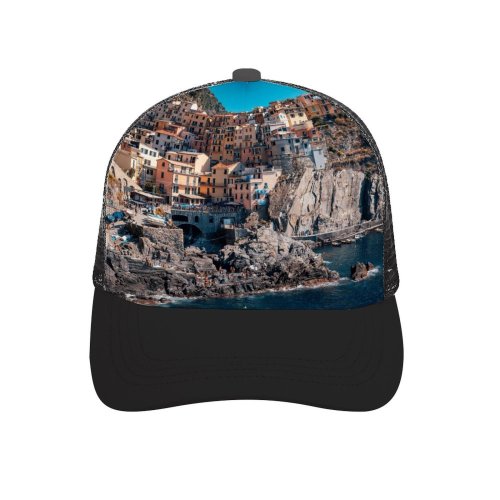 yanfind Adult Bend Rubber Baseball Hollow Out Cinque Terre Coastline Buildings Town Rocks Harbor Cliff Italy Beach,Tourism,Mountaineering,Sports, Parties,Cycling
