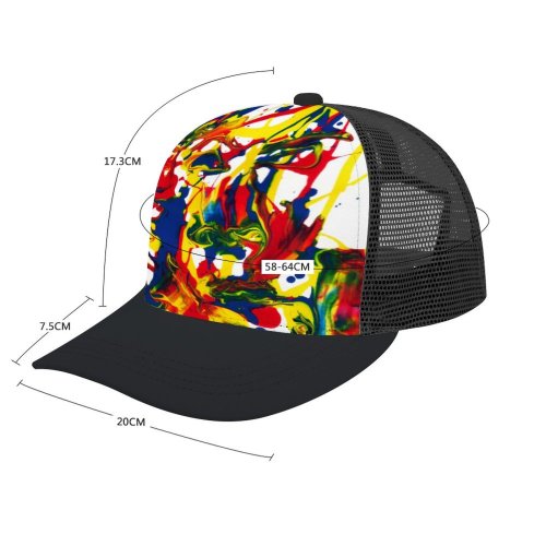 yanfind Adult Bend Rubber Baseball Hollow Out Texture Abstract Faces Cool Acrylic Expressions Contemporary Splatter Beach,Tourism,Mountaineering,Sports, Parties,Cycling