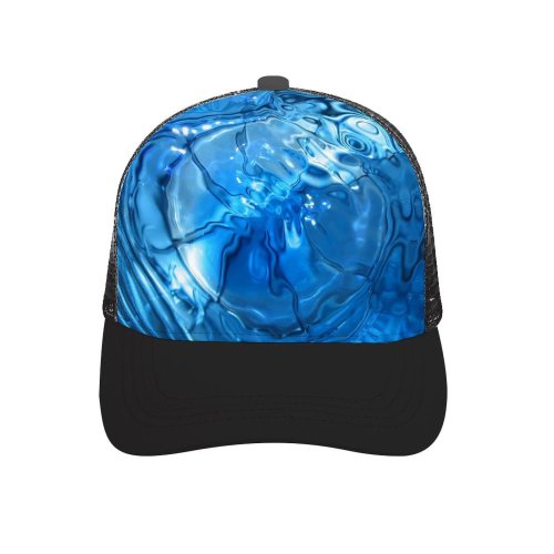 yanfind Adult Bend Rubber Baseball Hollow Out Delusion Dimple Deep TRUE Cobalt Aqua Electric Transparent Liquid Fluid Coloring Beach,Tourism,Mountaineering,Sports, Parties,Cycling