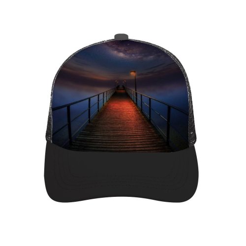 yanfind Adult Bend Rubber Baseball Hollow Out Hmetosche Wooden Pier Night Sky Galaxy Milky Way Seascape Dark Beach,Tourism,Mountaineering,Sports, Parties,Cycling