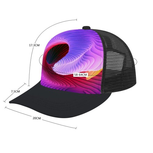 yanfind Adult Bend Rubber Baseball Hollow Out Weinkle Abstract Spiral Spectrum Colorful Symmetric Rhythm Purple Beach,Tourism,Mountaineering,Sports, Parties,Cycling