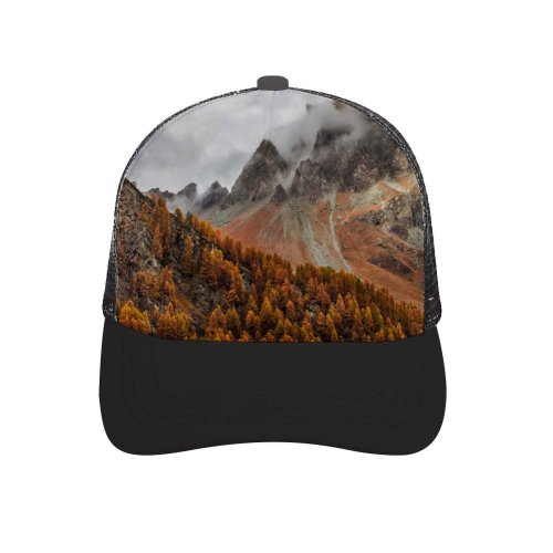 yanfind Adult Bend Rubber Baseball Hollow Out Mountains Forest Autumn Foggy Peak Grisons Switzerland Beach,Tourism,Mountaineering,Sports, Parties,Cycling