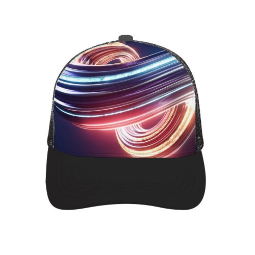 yanfind Adult Bend Rubber Baseball Hollow Out Swirls Render CGI D Colorful Glowing Beach,Tourism,Mountaineering,Sports, Parties,Cycling