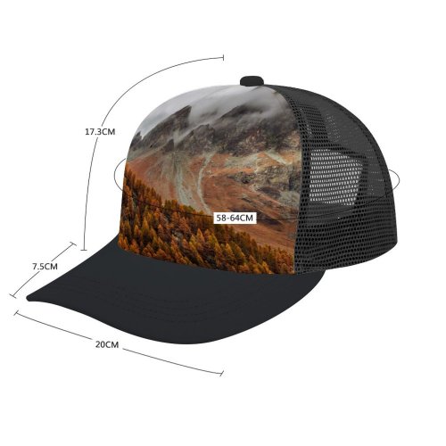 yanfind Adult Bend Rubber Baseball Hollow Out Mountains Forest Autumn Foggy Peak Grisons Switzerland Beach,Tourism,Mountaineering,Sports, Parties,Cycling