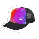 yanfind Adult Bend Rubber Baseball Hollow Out Abstract Gradient Splashes Colorful Lines Artistic Backdrop Shapes Borders Vivid Creative Beach,Tourism,Mountaineering,Sports, Parties,Cycling