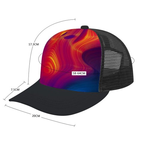 yanfind Adult Bend Rubber Baseball Hollow Out Neural Curves Lines Beach,Tourism,Mountaineering,Sports, Parties,Cycling