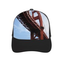 yanfind Adult Bend Rubber Baseball Hollow Out Golden Gate Francisco Landmark Suspension Skyway Girder Sky Cable Stayed Beach,Tourism,Mountaineering,Sports, Parties,Cycling