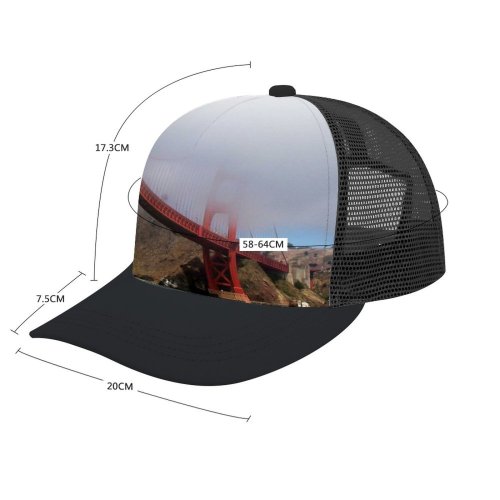 yanfind Adult Bend Rubber Baseball Hollow Out Golden Gate Bay Bridges Francisco California Atmospheric Fixed Fog Beach,Tourism,Mountaineering,Sports, Parties,Cycling