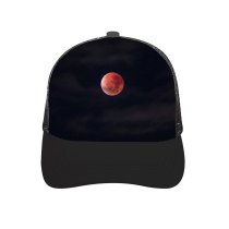yanfind Adult Bend Rubber Baseball Hollow Out Dark Blood Total Lunar Night Time Sky Outer Space Beach,Tourism,Mountaineering,Sports, Parties,Cycling