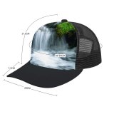 yanfind Adult Bend Rubber Baseball Hollow Out Plants Waterfall Silk Resources Natural Landscape Watercourse Vegetation Beach,Tourism,Mountaineering,Sports, Parties,Cycling