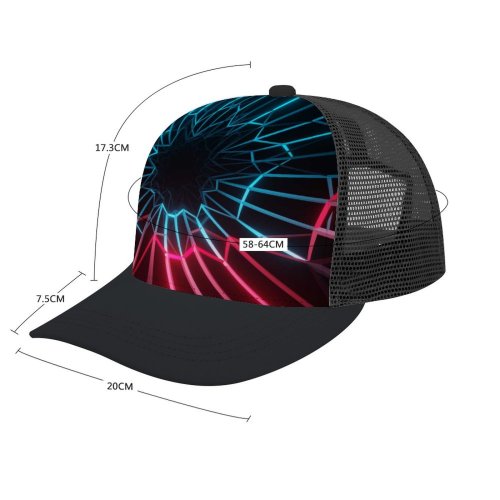 yanfind Adult Bend Rubber Baseball Hollow Out Neon Colorful Dark Lighting Beach,Tourism,Mountaineering,Sports, Parties,Cycling