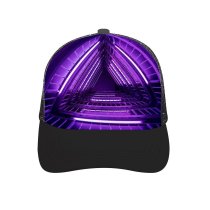 yanfind Adult Bend Rubber Baseball Hollow Out Neon Purple Light Look Geometrical Indoor Lights Glowing Vibrant Triangles Beach,Tourism,Mountaineering,Sports, Parties,Cycling