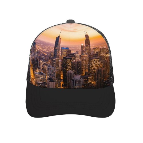 yanfind Adult Bend Rubber Baseball Hollow Out Chicago Cityscape Skyscrapers Dawn Sunset City Lights Illinois USA Beach,Tourism,Mountaineering,Sports, Parties,Cycling