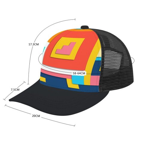yanfind Adult Bend Rubber Baseball Hollow Out Abstract Geometricpattern Rectangles Squares Vivid Abstraction Colorful Art Design Shapes Texture Beach,Tourism,Mountaineering,Sports, Parties,Cycling