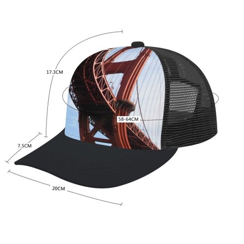 yanfind Adult Bend Rubber Baseball Hollow Out Golden Gate Francisco Landmark Suspension Skyway Girder Sky Cable Stayed Beach,Tourism,Mountaineering,Sports, Parties,Cycling