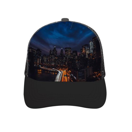 yanfind Adult Bend Rubber Baseball Hollow Out Zac Ong Black Dark York City United States Cityscape Night Time City Beach,Tourism,Mountaineering,Sports, Parties,Cycling