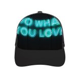 yanfind Adult Bend Rubber Baseball Hollow Out Dark Quotes Do What You Love Neon Glowing Light Inspirational Beach,Tourism,Mountaineering,Sports, Parties,Cycling