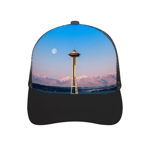 yanfind Adult Bend Rubber Baseball Hollow Out Jeffery Hayes Space Needle Seattle Architecture Landmark Mountains Snow Covered Beach,Tourism,Mountaineering,Sports, Parties,Cycling