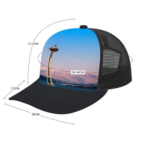 yanfind Adult Bend Rubber Baseball Hollow Out Jeffery Hayes Space Needle Seattle Architecture Landmark Mountains Snow Covered Beach,Tourism,Mountaineering,Sports, Parties,Cycling
