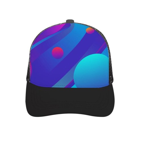 yanfind Adult Bend Rubber Baseball Hollow Out D Gradients Colorful Circles Stripes Beach,Tourism,Mountaineering,Sports, Parties,Cycling