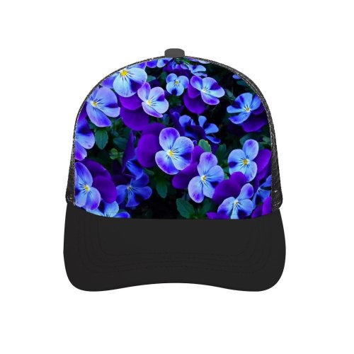 yanfind Adult Bend Rubber Baseball Hollow Out Pansies Violet Flowers Garden Spring Beach,Tourism,Mountaineering,Sports, Parties,Cycling
