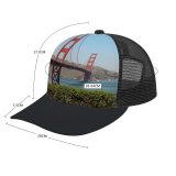yanfind Adult Bend Rubber Baseball Hollow Out Francisco California Golden Gate Cable Stayed Suspension Fixed Landmark Beach,Tourism,Mountaineering,Sports, Parties,Cycling