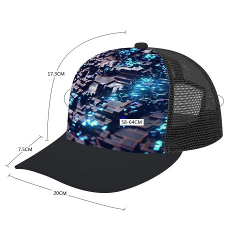 yanfind Adult Bend Rubber Baseball Hollow Out Greebles Render CGI D Cyan Glowing SciFi Beach,Tourism,Mountaineering,Sports, Parties,Cycling