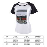 yanfind Women's Sleeve Raglan T Shirt Short Bond Classic Letter Press Machine Mechanical Typewriter Obsolete Old School Retro