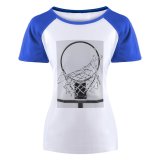 yanfind Women's Sleeve Raglan T Shirt Short Basketball Basket Hoop Ring Net